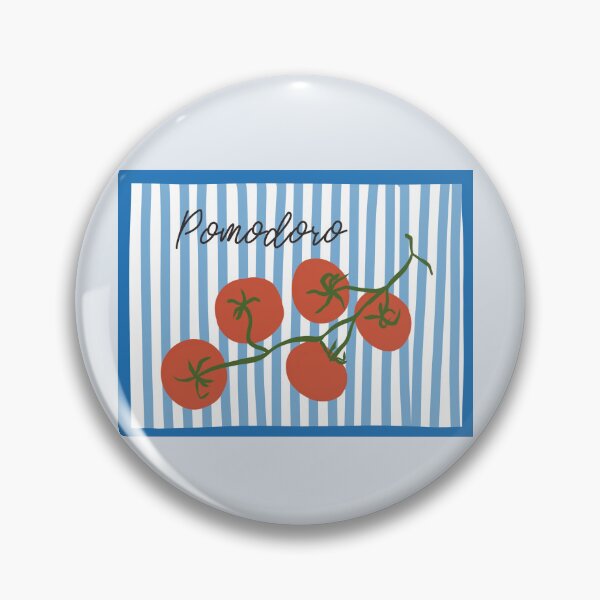 Item preview, Tomato, pomodoro - blue stripes designed and sold by ElmLenonn.