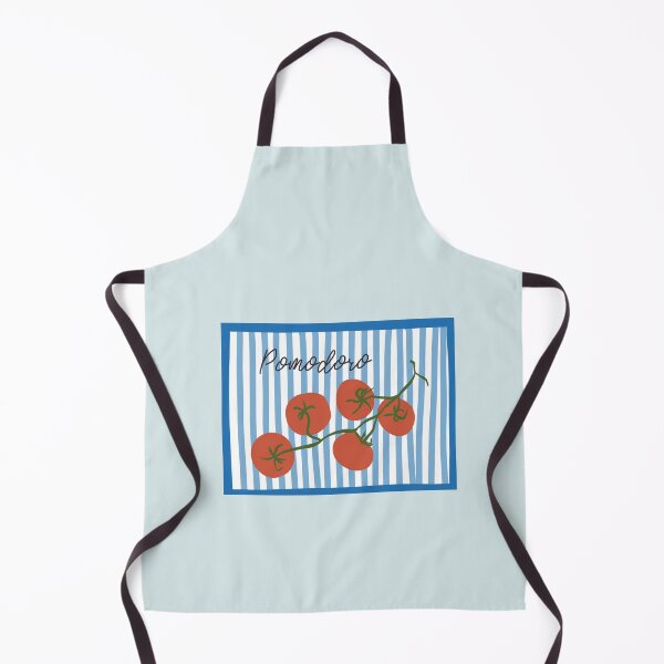 Item preview, Tomato, pomodoro - blue stripes designed and sold by ElmLenonn.