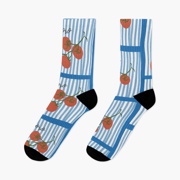 Item preview, Tomato, pomodoro - blue stripes designed and sold by ElmLenonn.