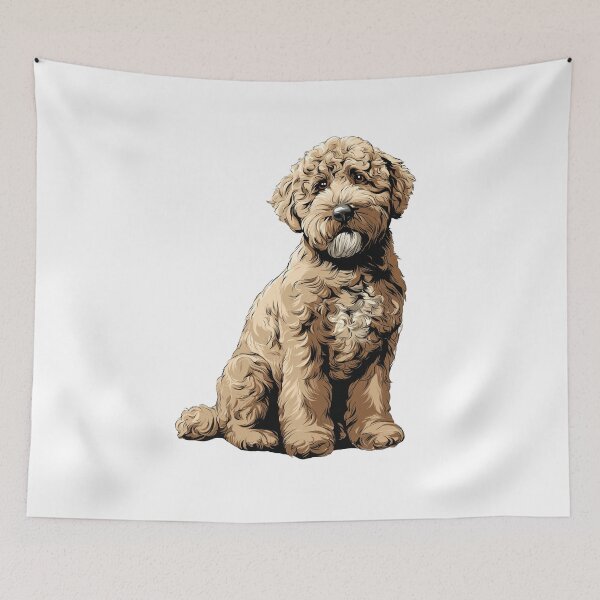 Artikelvorschau, Off White Lagotto Romagnolo Hund Illustration entworfen und verkauft von whyitsme.