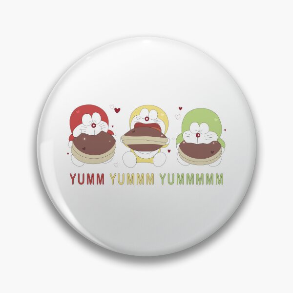 Item preview, Doraemon Mini-Doras Eating Dorayaki Pancakes designed and sold by Greatbluewhale3.