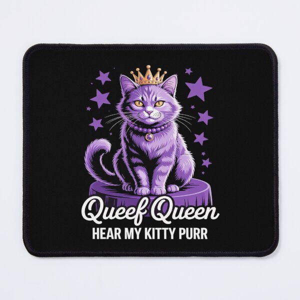 Item preview, Funny Queef Queen Cat Inappropriate Dirty Adult Humor Jokes designed and sold by KingsLife1994.
