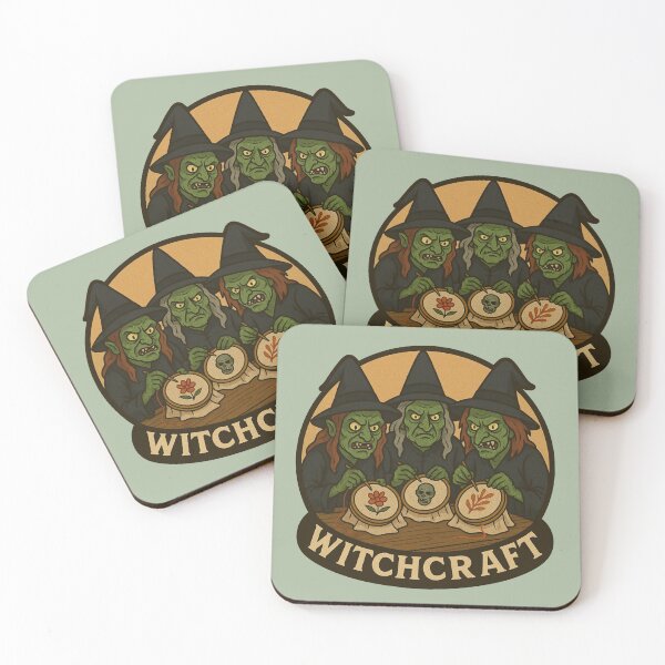 Item preview, Witchcraft – Three Green Witches Embroidery Halloween Design designed and sold by hangmeart.