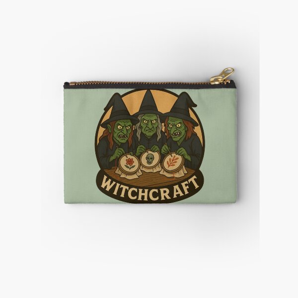 Item preview, Witchcraft – Three Green Witches Embroidery Halloween Design designed and sold by hangmeart.
