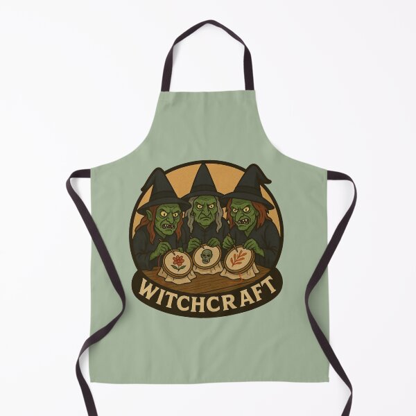 Item preview, Witchcraft – Three Green Witches Embroidery Halloween Design designed and sold by hangmeart.