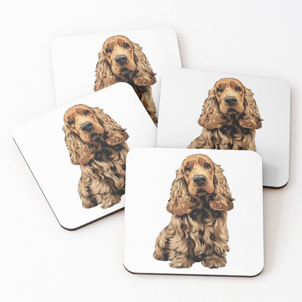 Item preview, Red Cocker Spaniel Dog Illustration designed and sold by whyitsme.