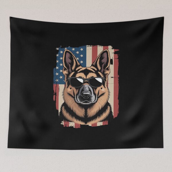 Item preview, German Shepherd Dog American Patriot Shirt Independence Day designed and sold by KingsLife1994.