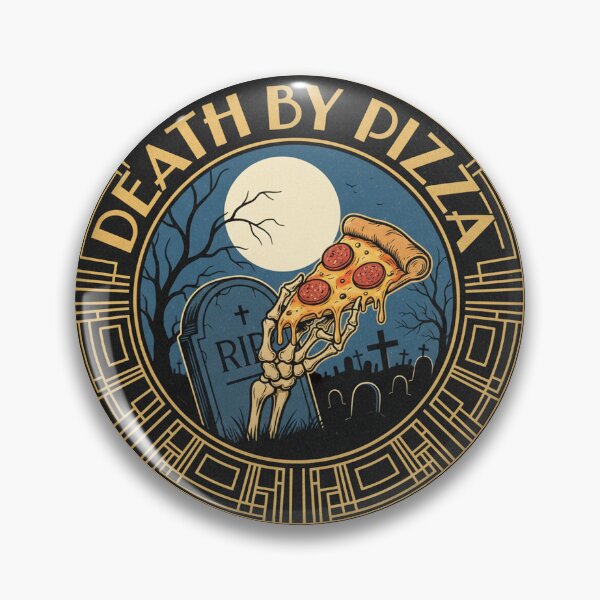Aperçu de l'œuvre Mort par la pizza – Amateur de pizza drôle créée et vendue par Spaceball85.