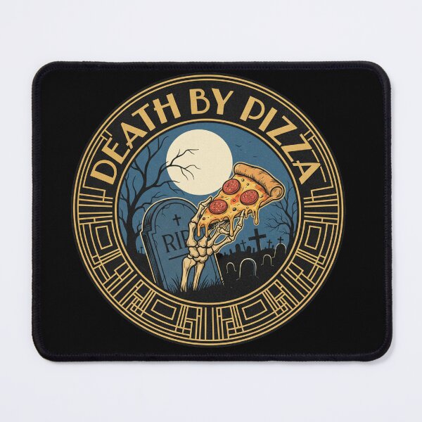 Item preview, Death By Pizza – Funny Pizza Lover designed and sold by Spaceball85.