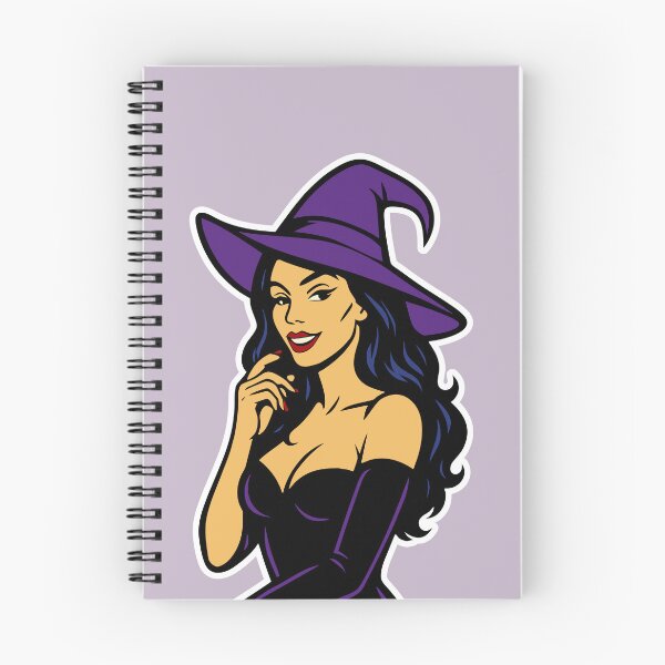 Item preview, Sexy Witch – Glamorous Halloween Pin-Up Witch Design designed and sold by hangmeart.