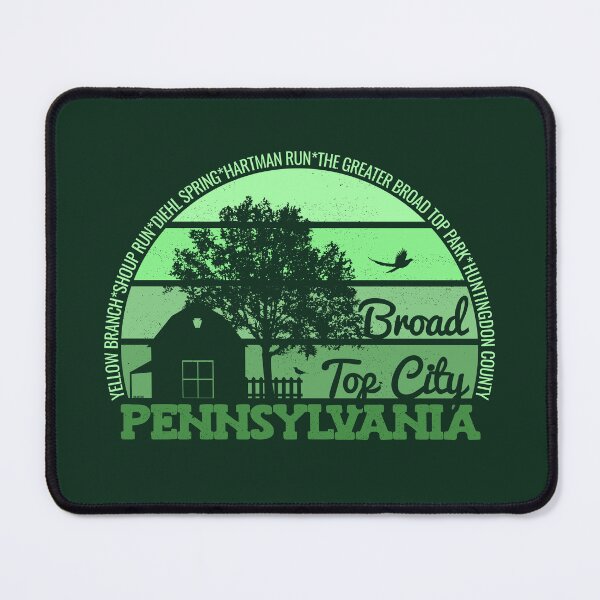 Item preview, Broad Top City Pennsylvania Sunset Retro Vintage Local Pride Logo designed and sold by CRHPOD20.