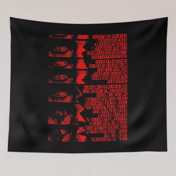 Item preview, Red Typography Band Lyrics designed and sold by billiasbros.