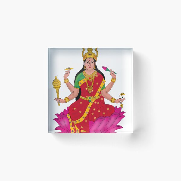 Item preview, Goddess Siddhidatri Digital Art | Navdurga Devi Illustration | Spiritual Wall Decor designed and sold by Harshit_Digital_Arts.