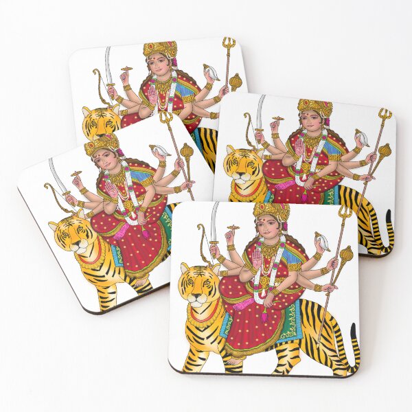 Item preview, Goddess Durga Sitting on Lion Digital Art designed and sold by Harshit_Digital_Arts.