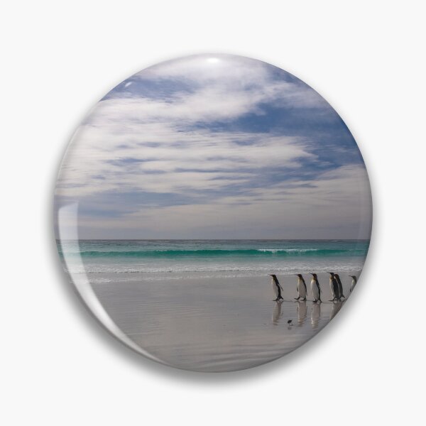 Item preview, Penguins are walking on the beach designed and sold by Alla Gill.