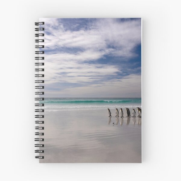 Item preview, Penguins are walking on the beach designed and sold by Alla Gill.