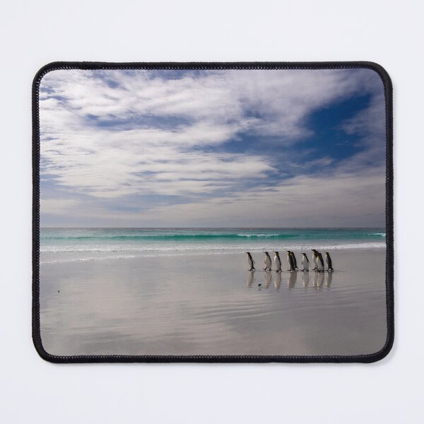 Item preview, Penguins are walking on the beach designed and sold by Alla Gill.