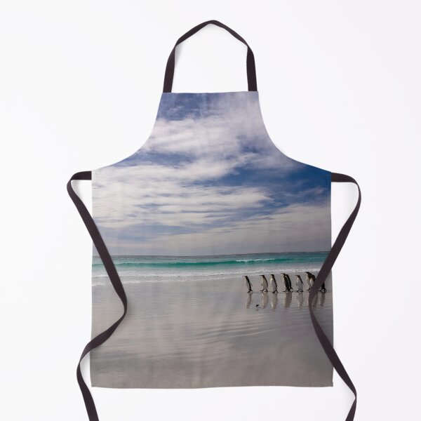 Item preview, Penguins are walking on the beach designed and sold by Alla Gill.