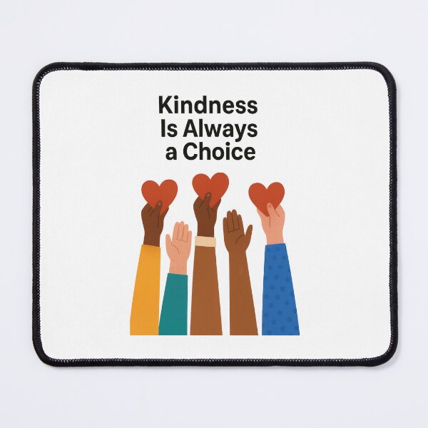 Item preview, Kindness Is Always a Choice – Positive Inclusive Diversity Heart Design designed and sold by inkoutninja.