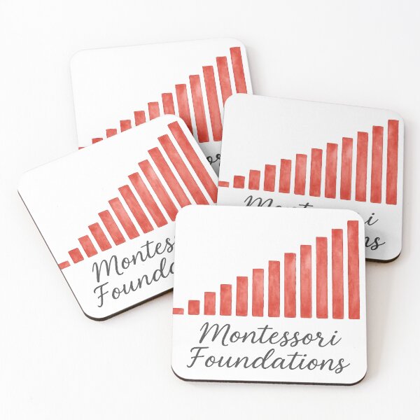 Item preview, Watercolor Montessori Red Rods – Montessori Foundations designed and sold by MforMontessori.