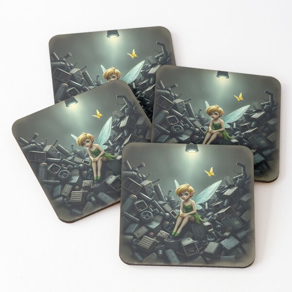 Item preview, Tinker Bell recycling designed and sold by Cosmic Free Mama.