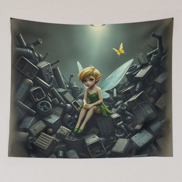 Item preview, Tinker Bell recycling designed and sold by Cosmic Free Mama.