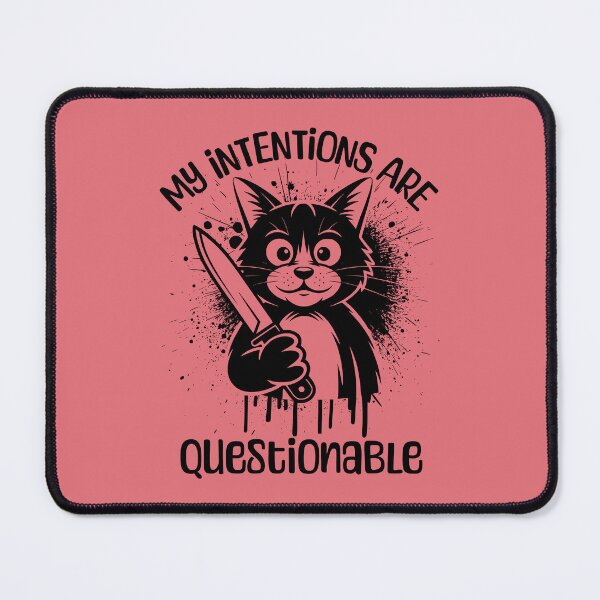 Item preview, Sarcastic cat - questionable intentions designed and sold by EvergreenWhimsy.