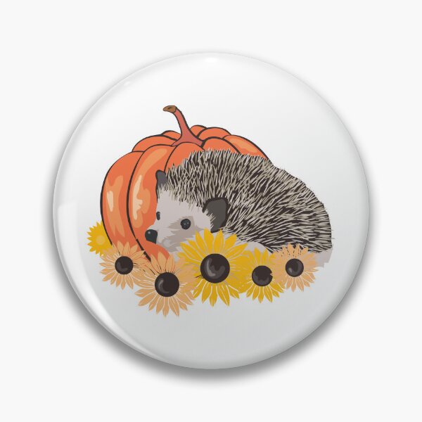 Item preview, Fall Hedgehog with Sunflowers. designed and sold by MagnoliaLake.