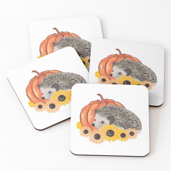 Item preview, Fall Hedgehog with Sunflowers. designed and sold by MagnoliaLake.