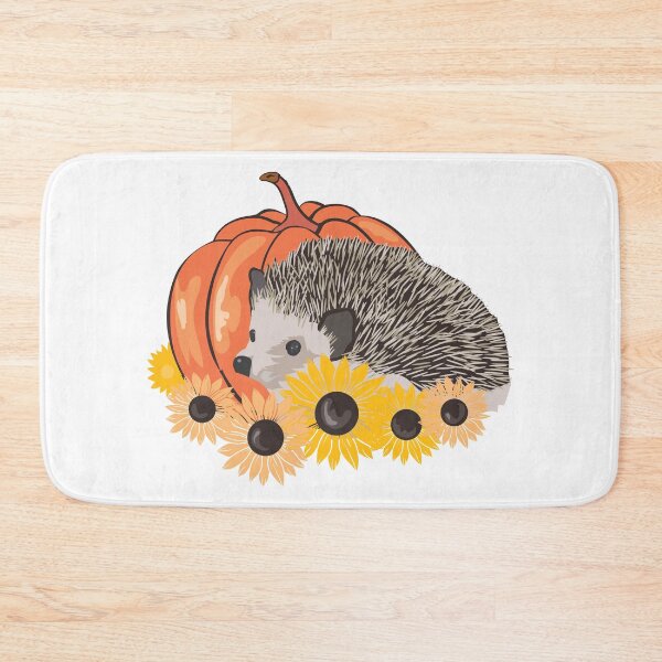 Item preview, Fall Hedgehog with Sunflowers. designed and sold by MagnoliaLake.