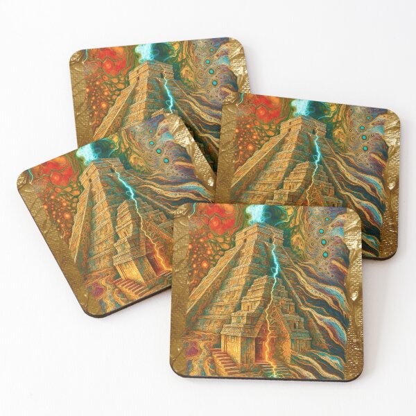 Item preview, Temple of Lightening and Fire designed and sold by DeborahDillehayArt.