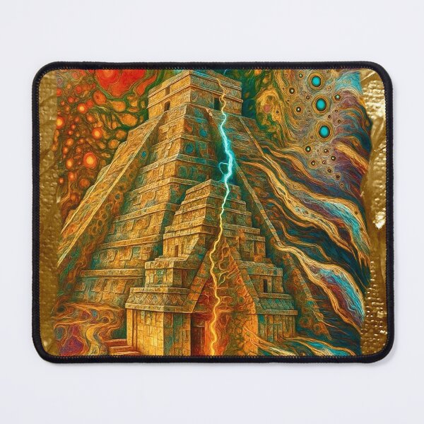 Item preview, Temple of Lightening and Fire designed and sold by DeborahDillehayArt.
