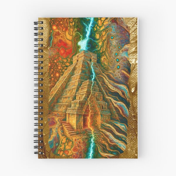 Item preview, Temple of Lightening and Fire designed and sold by DeborahDillehayArt.