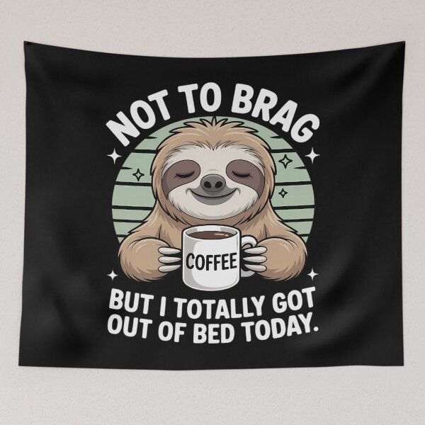 Item preview, Cute Sloth Coffee Quote Caffeine Lover designed and sold by PunkNation-Arts.