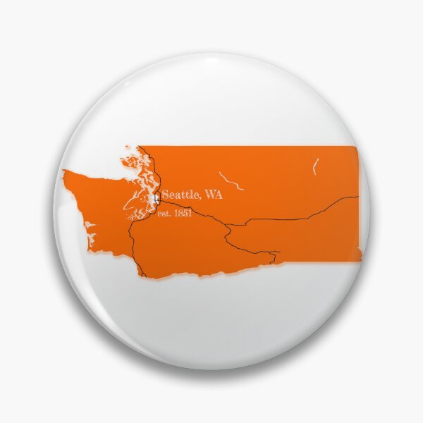 Item preview, Seattle, WA [Orange] designed and sold by PhilbonianDezin.