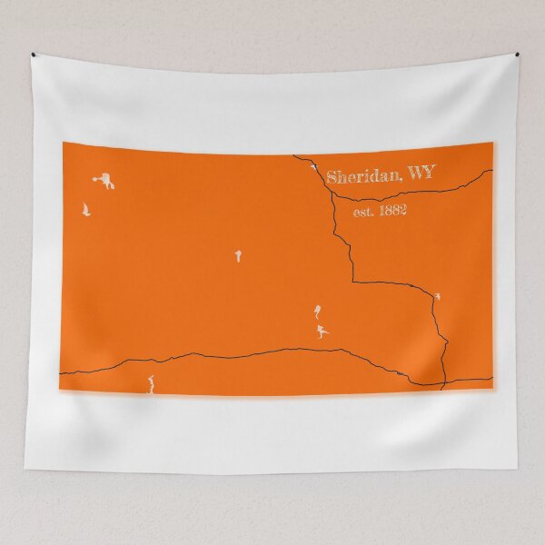 Artikelvorschau, Sheridan, WY [Orange] entworfen und verkauft von PhilbonianDezin.