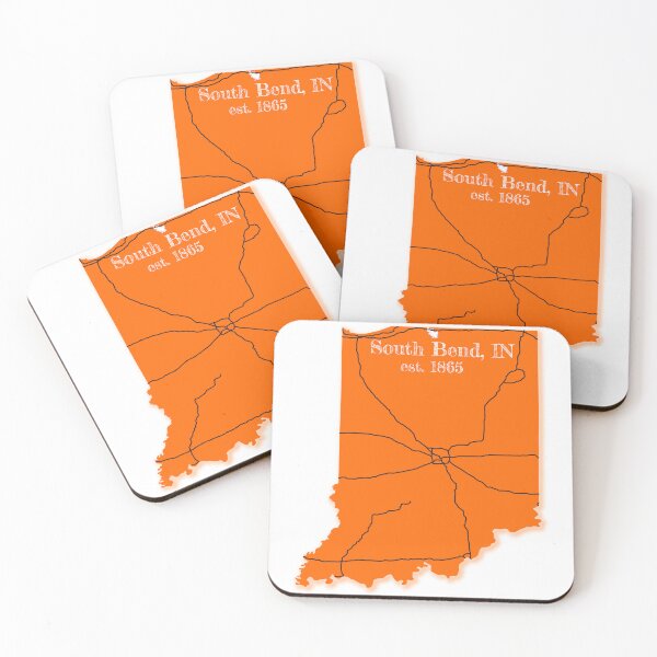 Item preview, South Bend, IN [Orange] designed and sold by PhilbonianDezin.