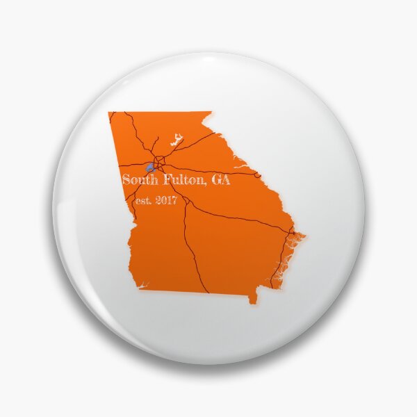 Item preview, South Fulton, GA [Orange] designed and sold by PhilbonianDezin.
