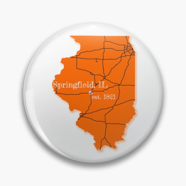 Item preview, Springfield, IL [Orange] designed and sold by PhilbonianDezin.
