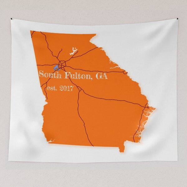 Item preview, South Fulton, GA [Orange] designed and sold by PhilbonianDezin.