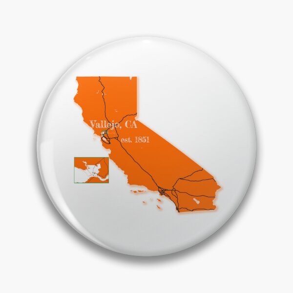 Item preview, Vallejo, CA [Orange] designed and sold by PhilbonianDezin.