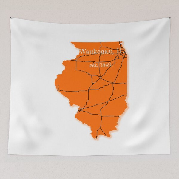 Item preview, Waukegan, IL [Orange] designed and sold by PhilbonianDezin.
