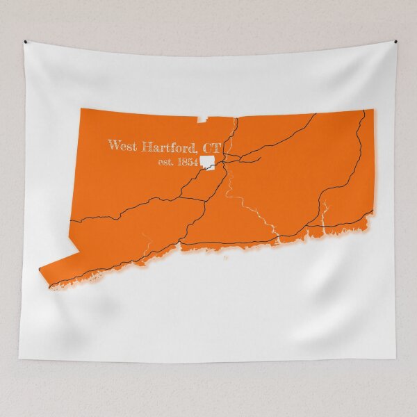 Item preview, West Hartford, CT [Orange] designed and sold by PhilbonianDezin.