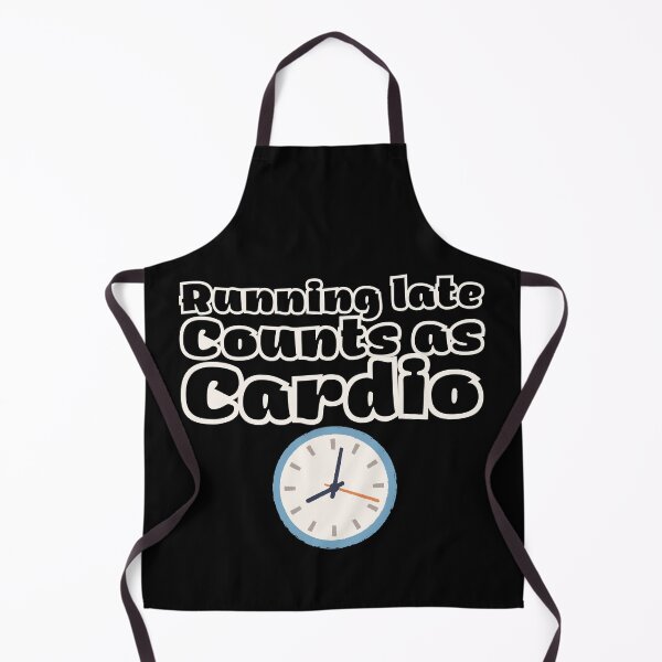Item preview, Running Late Counts as Cardio Clock Design designed and sold by Oommen Studio .