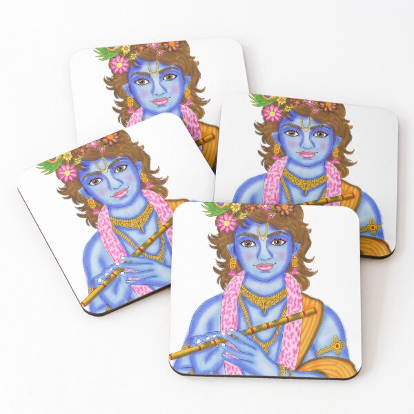 Item preview, Lord Krishna Divine Digital Art designed and sold by Harshit_Digital_Arts.