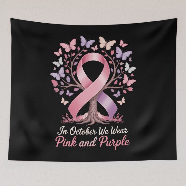 Item preview, Domestic Violence Breast Cancer Awareness Month Ribbon designed and sold by PunkNation-Arts.
