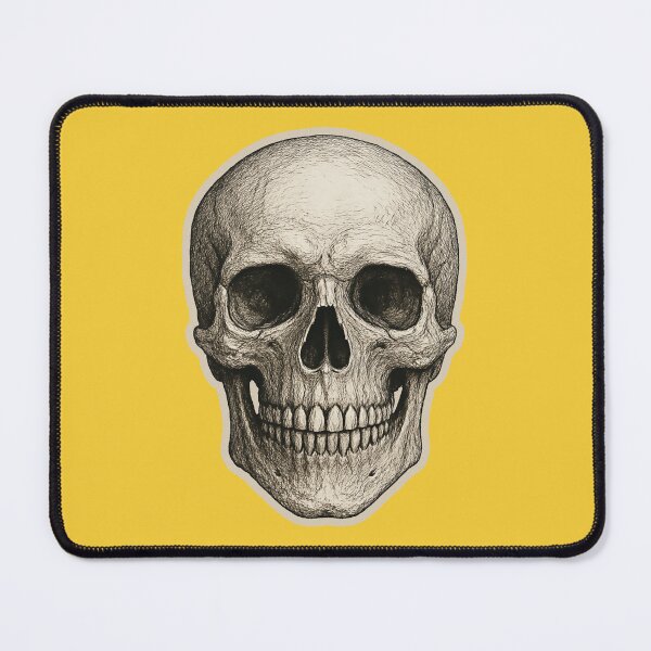 Item preview, Simple Skull – Bold Black Horror Silhouette Design designed and sold by hangmeart.