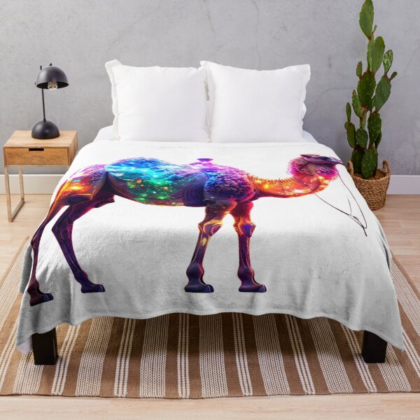 Item preview, Colorful Camel Glowing Art designed and sold by GloriousArtSKD.