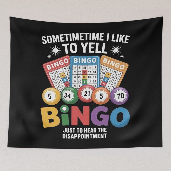 Item preview, Colorful Bingo Casino Game Quote designed and sold by Vastingan.