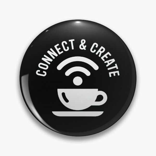 Item preview, Connect and Create Coffee with WiFi Symbol and Cup  designed and sold by Vastingan.